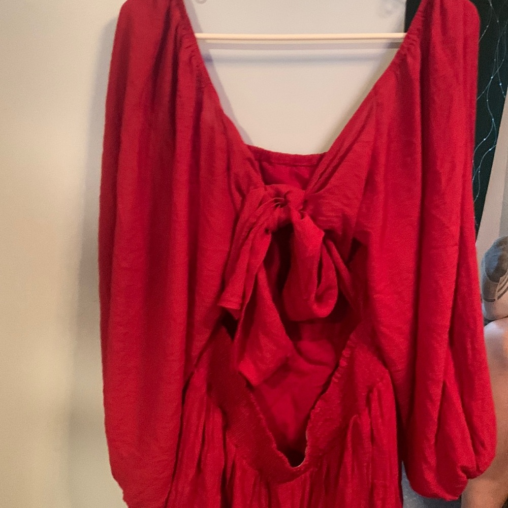 red dress
